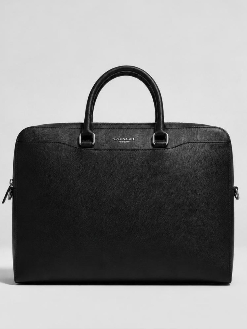 Mens Coach Black Leather Beckett Structured Leather Briefcase Style F72988